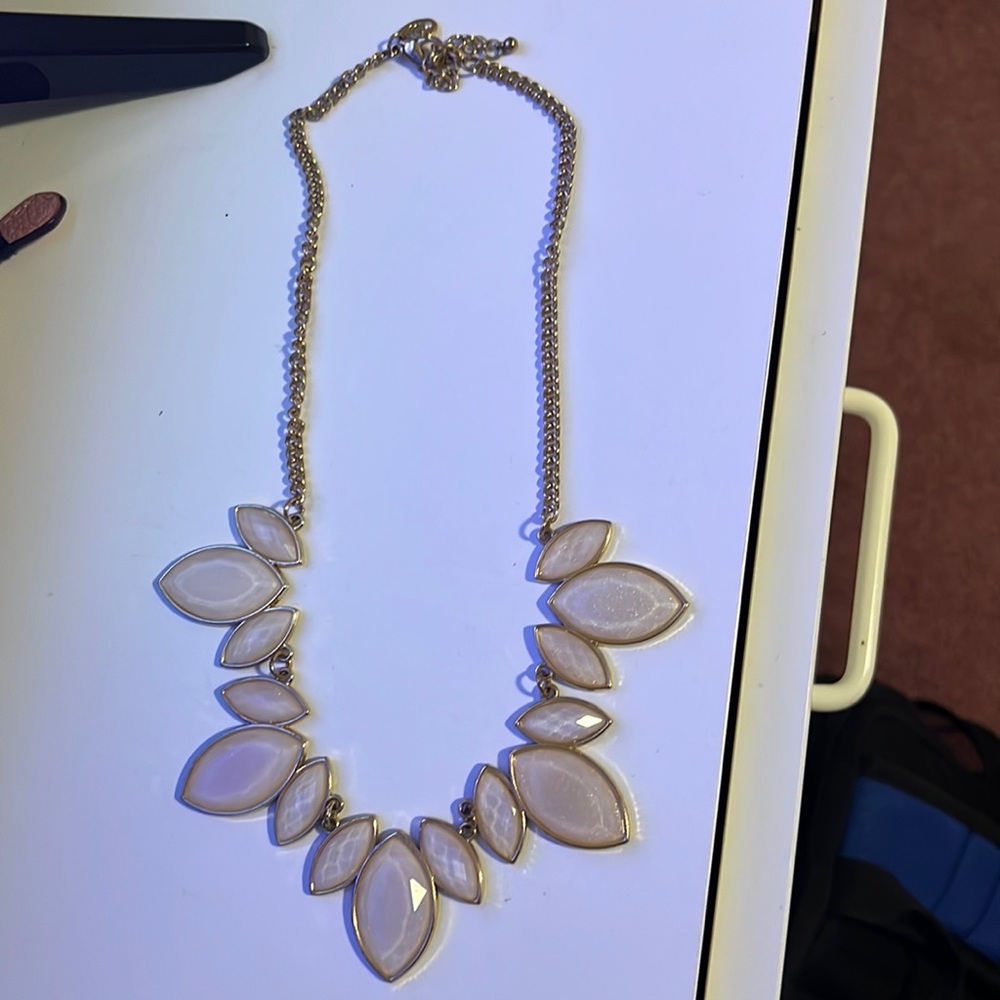 Charming Charley Gold and Pink Necklace